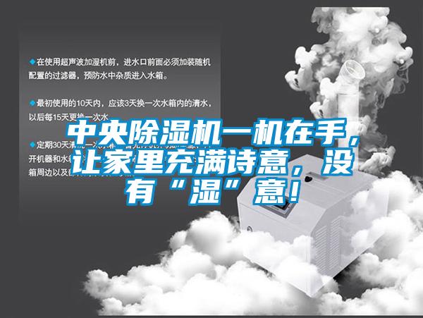 中央除濕機一機在手，讓家里充滿詩意，沒有“濕”意！