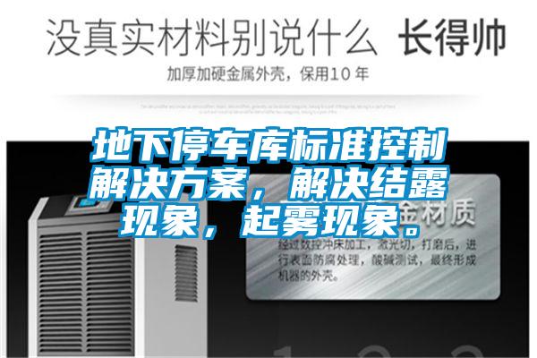 地下停車(chē)庫(kù)標(biāo)準(zhǔn)控制解決方案，解決結(jié)露現(xiàn)象，起霧現(xiàn)象。