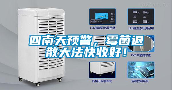 回南天預(yù)警，霉菌退散大法快收好！