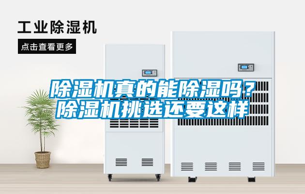 除濕機真的能除濕嗎？除濕機挑選還要這樣