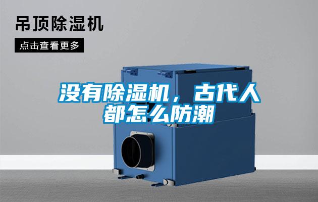 沒有除濕機，古代人都怎么防潮