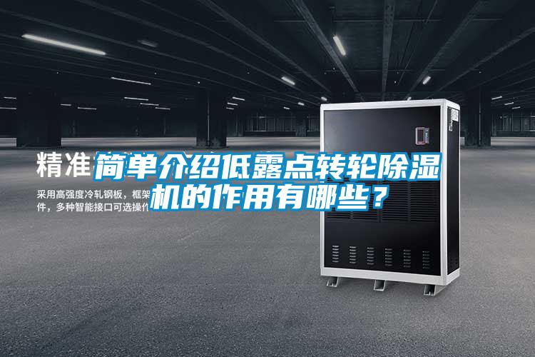 簡單介紹低露點(diǎn)轉(zhuǎn)輪除濕機(jī)的作用有哪些？