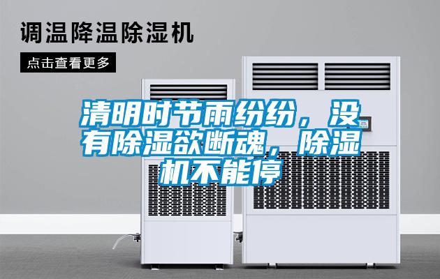清明時節(jié)雨紛紛,沒有除濕欲斷魂,除濕機不能停