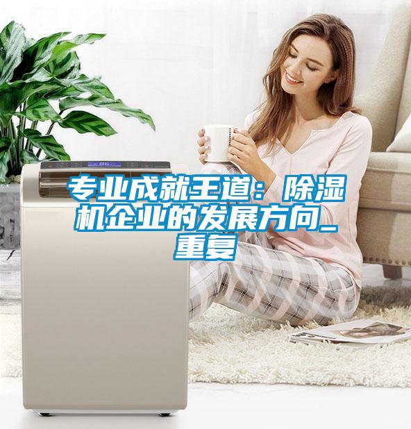 專業成就王道:除濕機企業的發展方向_重復