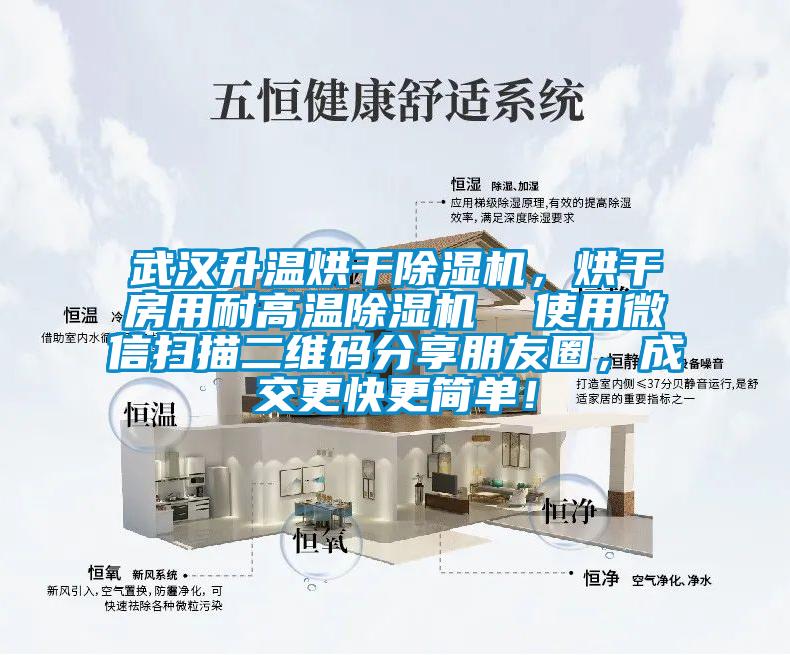 武漢升溫烘干除濕機,烘干房用耐高溫除濕機  使用微信掃描二維碼分享朋友圈,成交更快更簡單!