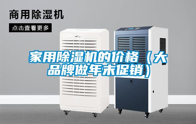 家用除濕機的價格(大品牌做年末促銷)