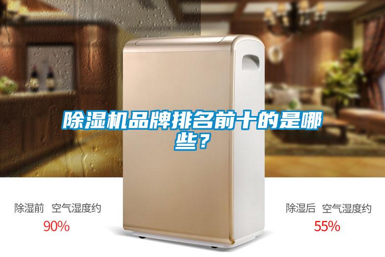 除濕機品牌排名前十的是哪些？