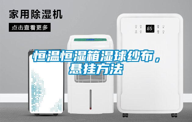 恒溫恒濕箱濕球紗布，懸掛方法