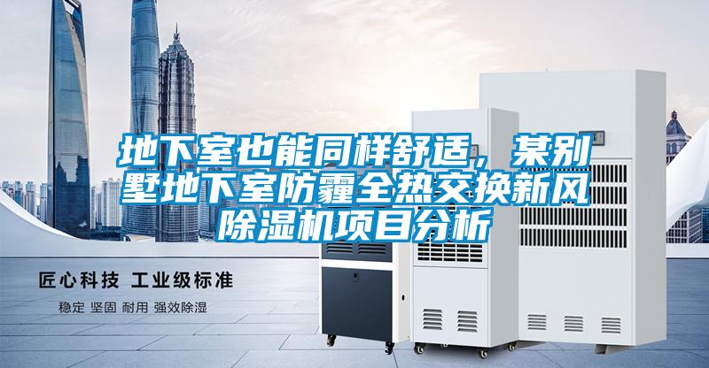 地下室也能同樣舒適,某別墅地下室防霾全熱交換新風(fēng)除濕機項目分析