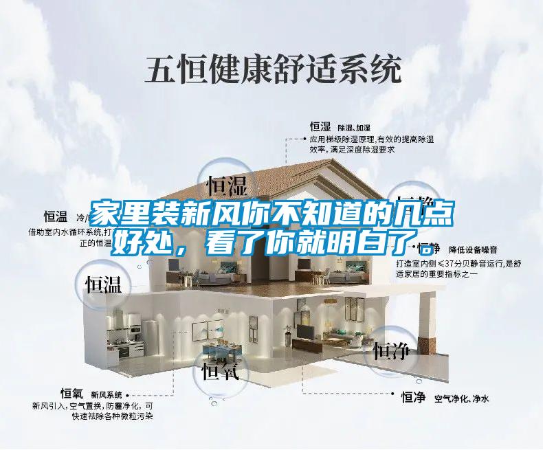 家里裝新風你不知道的幾點好處,看了你就明白了。