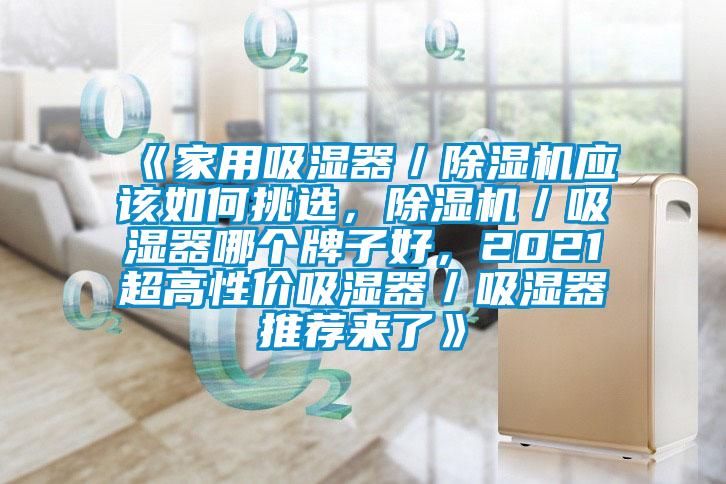 《家用吸濕器／除濕機應該如何挑選，除濕機／吸濕器哪個牌子好，2021超高性價吸濕器／吸濕器推薦來了》