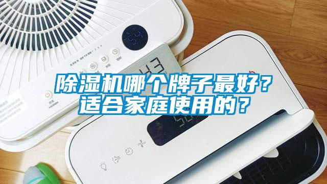 除濕機哪個牌子最好？適合家庭使用的？