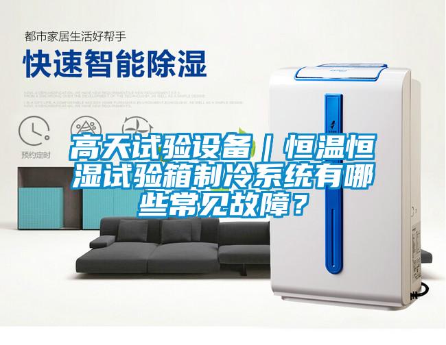 高天試驗設備|恒溫恒濕試驗箱制冷系統有哪些常見故障?