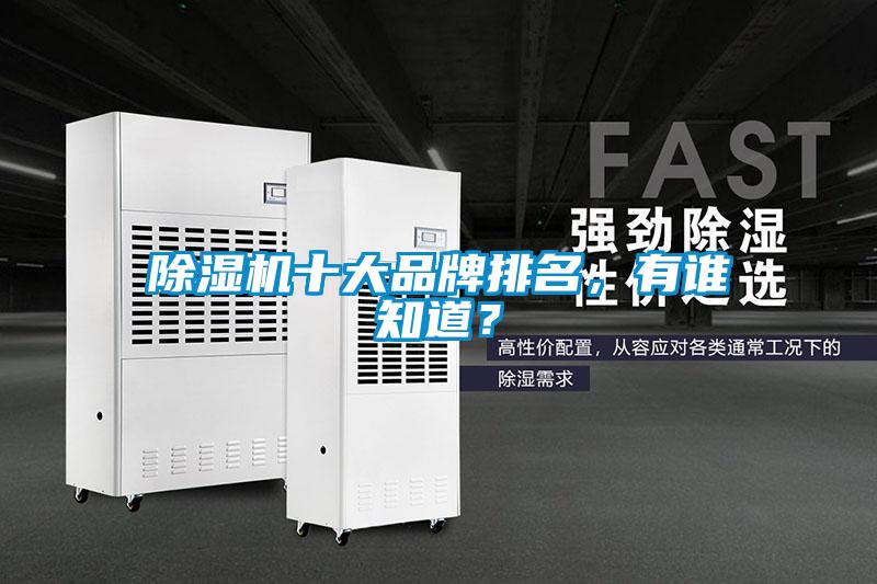除濕機(jī)十大品牌排名,有誰知道?