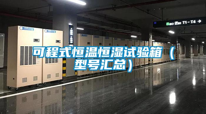 可程式恒溫恒濕試驗箱(型號匯總)