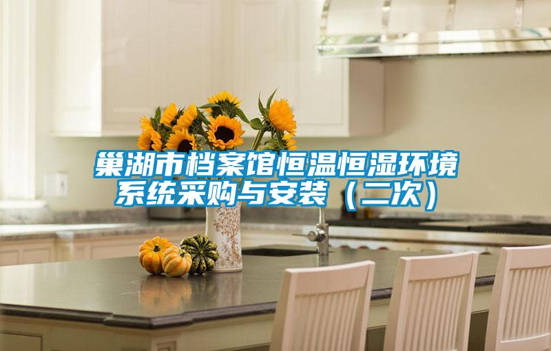 巢湖市檔案館恒溫恒濕環境系統采購與安裝(二次)
