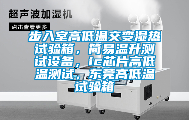 步入室高低溫交變濕熱試驗箱，簡易溫升測試設(shè)備，ic芯片高低溫測試，東莞高低溫試驗箱