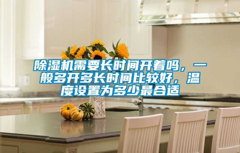 除濕機需要長時間開著嗎，一般多開多長時間比較好，溫度設置為多少最合適
