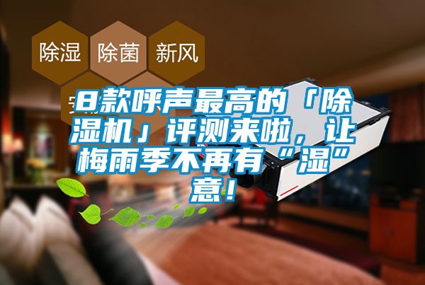 8款呼聲最高的「除濕機」評測來啦，讓梅雨季不再有“濕”意！