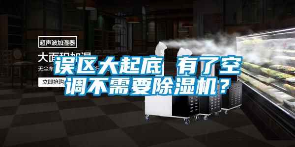 誤區大起底 有了空調不需要除濕機？