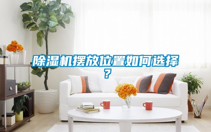 除濕機擺放位置如何選擇？
