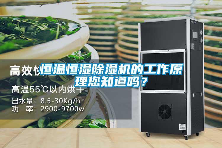 恒溫恒濕除濕機的工作原理您知道嗎?