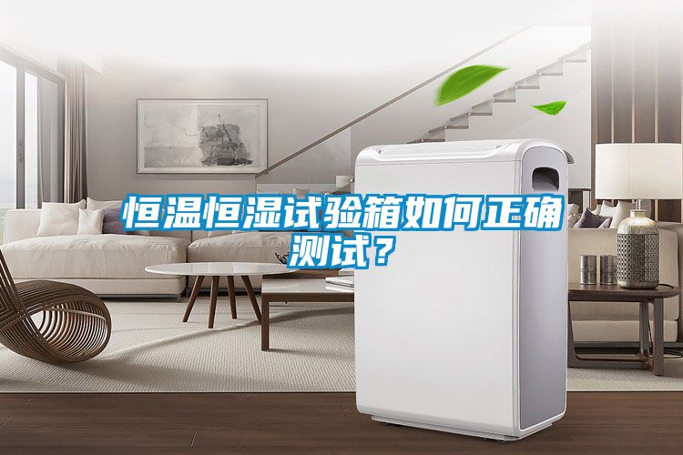 恒溫恒濕試驗箱如何正確測試?