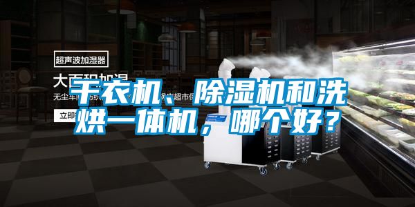 干衣機、除濕機和洗烘一體機，哪個好？