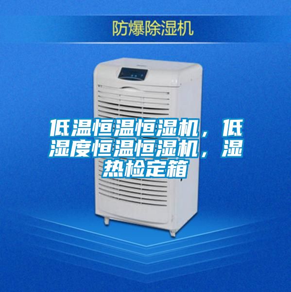 低溫恒溫恒濕機，低濕度恒溫恒濕機，濕熱檢定箱